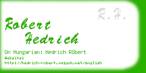 robert hedrich business card
